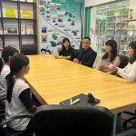 本校學生會幹事向阮舒淇請教青年事務心得